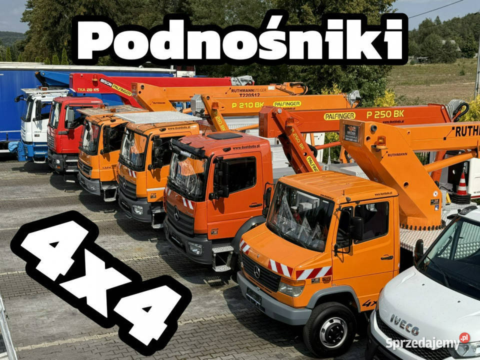 Mercedes Vario 814 D 4x4 Zwyżka RUTHMANN STEIGER świętokrzyskie Widełki