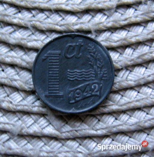 Holandia 1 Cent 1942r Cynk Numizmatyka Kalisz