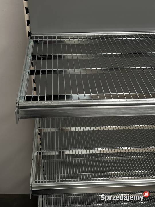 Regał przyścienny siatkowy ocynk do sklepu mazowieckie Ostrołęka