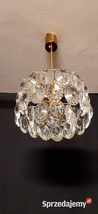 Żyrandol kryształowy Kinkeldey lata 60 Oświetlenie lubelskie Chełm