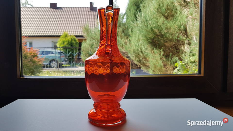 Kanelowany dzbanek Fiedorowicz Ząbkowice Staszic Dąbrowa Górnicza