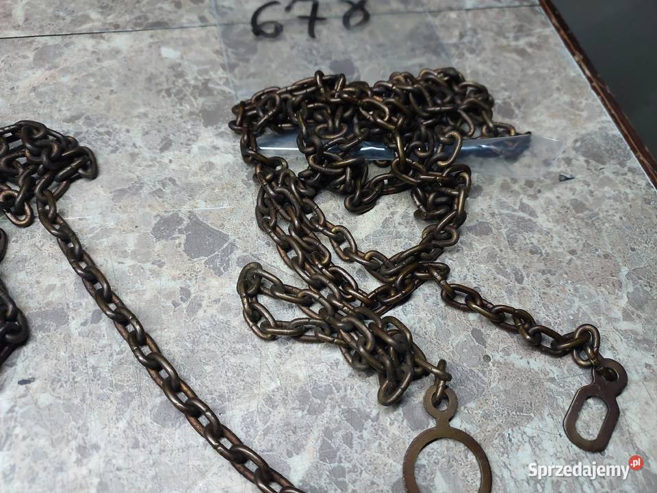 678 Łańcuchy łańcuszki starego zegara Tczew