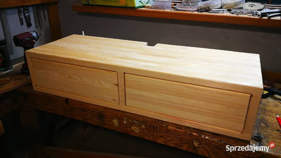 Konsola drewniana rustykalna półka drewniana