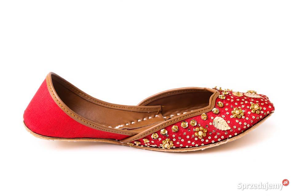 Orientalne buty khussa 38 39 czerwone baleriny Szczecin