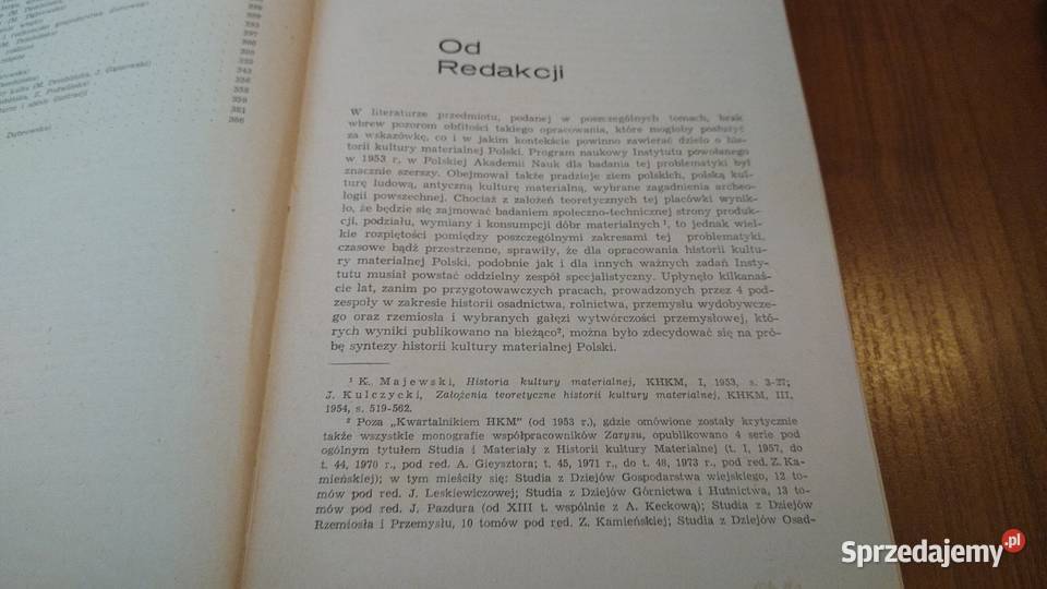 Historia kultury materialnej Polski 1 VII do XII Gdańsk sprzedam