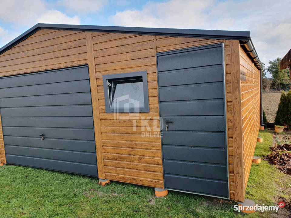 Garaż Blaszany 5x6 wiata 15x6 Brama okno drzwi Gorzów Wielkopolski