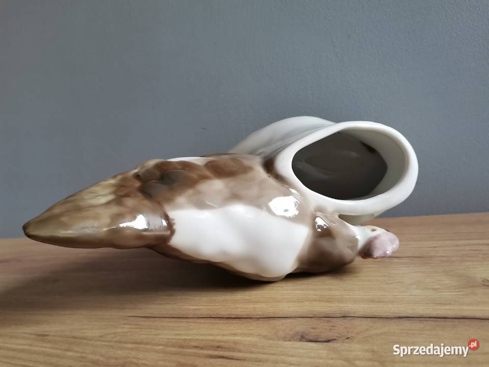 Stara duża figurka porcelanowa Kura Horodnica