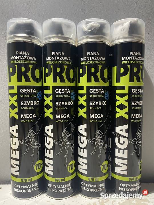 PRO XXL piana pianka montażowa XXL 840ml MEGA Łódź