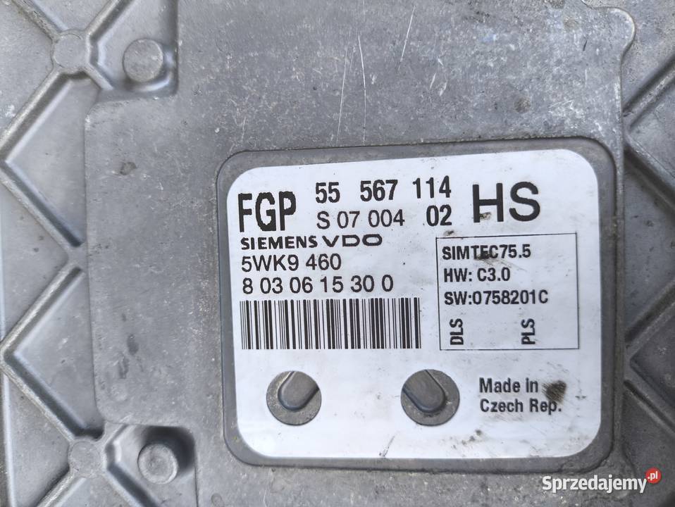 OPEL ASTRA H ZAFIRA B 16 B STEROWNIK KOMPUTER Radom