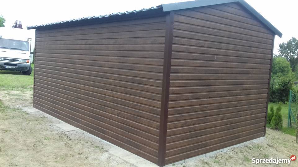 Garaż DREWNODPODOBNY 4x6 Garaze Blaszane Kraj samodzielny podlaskie Białystok