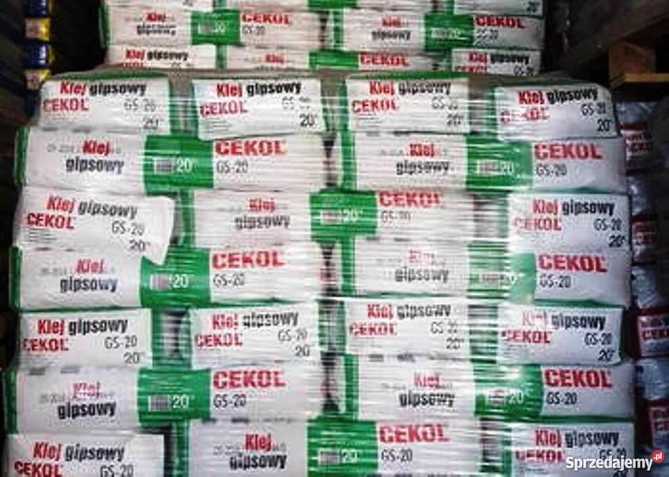 Klej GIPSOWY CEKOL GS20 WEWNĘTRZNY NA ŚCIANY DO Gdańsk