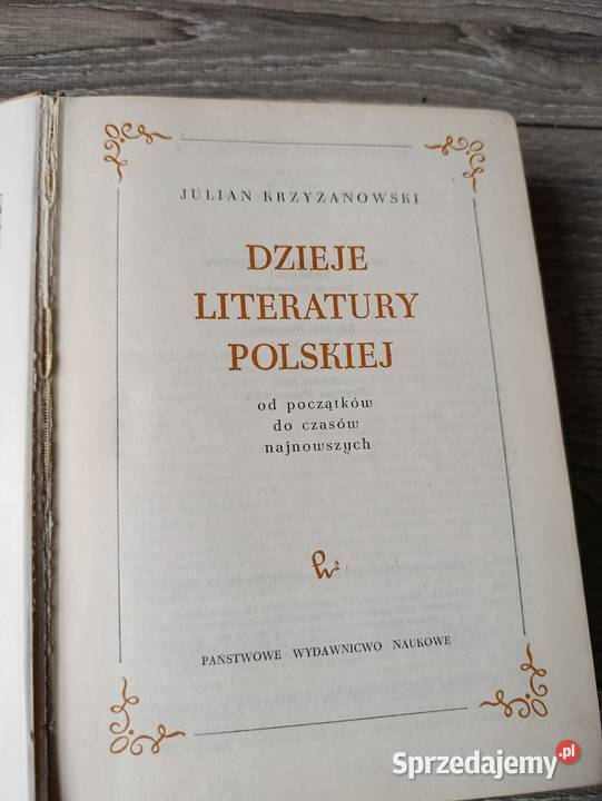 dzieje literatury polskiej julian Krzyżanowski Poznań