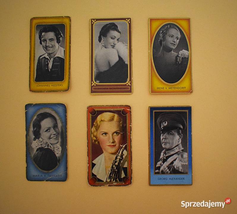 Karty kolekcjonerskie przedwojenne z lat 30 tych sprzedam