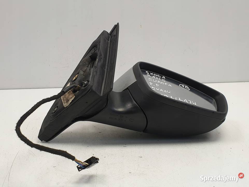 LUSTERKO PRAWE PASAŻERA Skoda Rapid EUR 5 pin osobowe Rudka