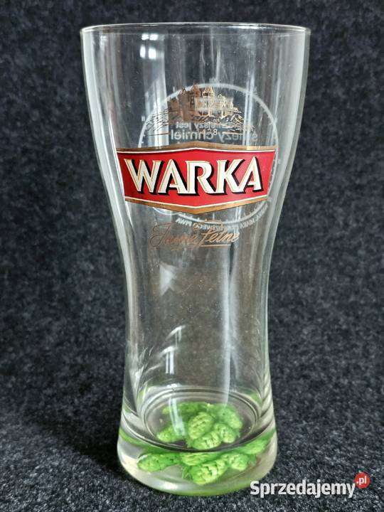 szklanka pokal kufel na piwo Warka 05l Krosno