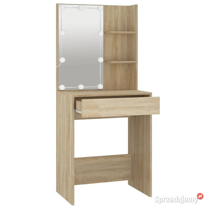 Toaletka z oświetleniem LED dąb sonoma 60x40x140 Warszawa