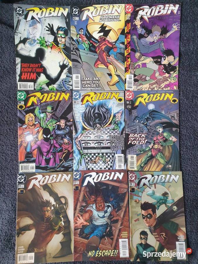 Robin zestaw 56 oryginalnych komiksów DC USA Amerykańskie Gdynia sprzedam