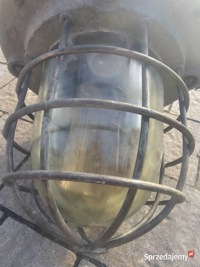 Lampa industrialna z PRL podkarpackie Jasło