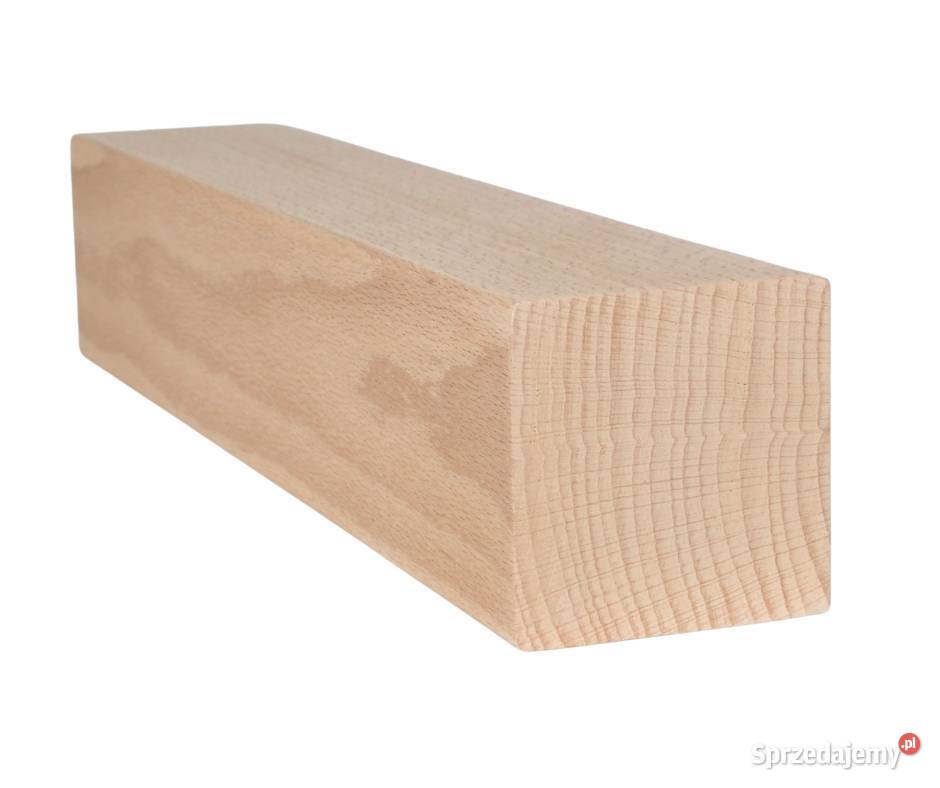 Noga Drewniana do Mebli 6x6 Bukowa