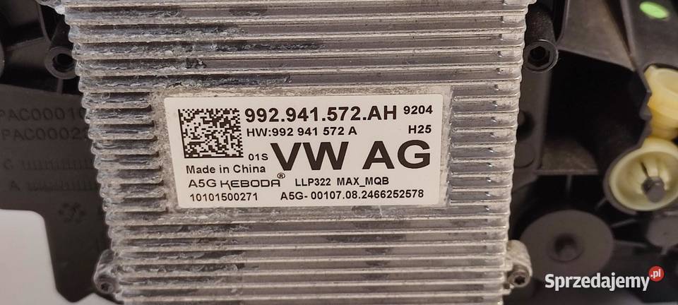 VW TAYRON LAMPY PRZÓD KOMPLET 2025 57M941035