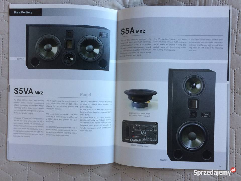 ADAM Studio Monitors pro audio catalogue 042006