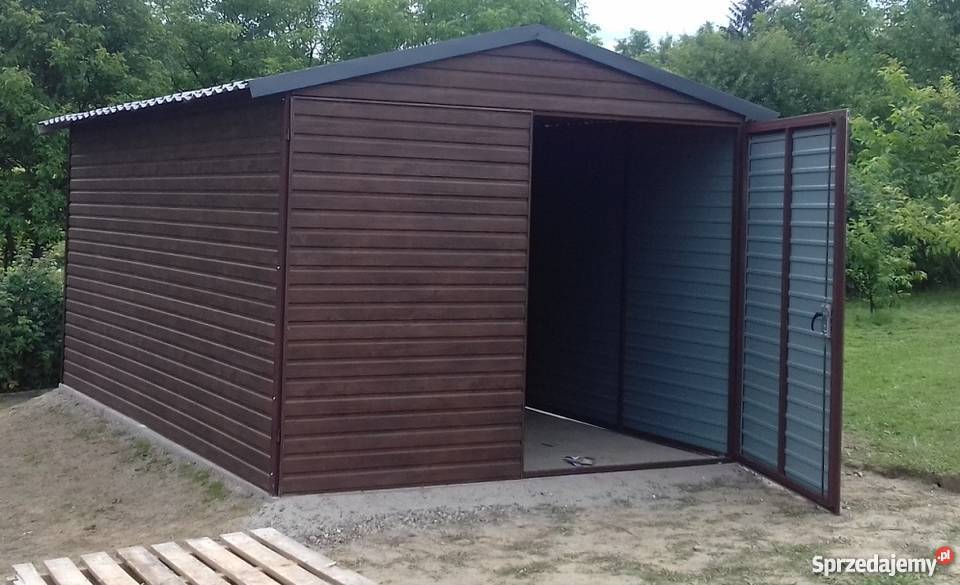 Garaż blaszany Garaze Blaszane Wiaty Hale KRAJ Garaże i miejsca postojowe Tymbark