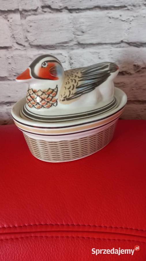 Kaczka w porcelanowm koszu