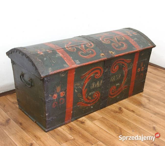 Oryginalny Kufer Malowany 1832 AntykiMarki Marki