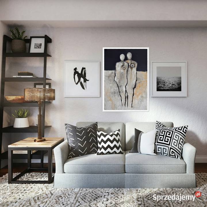 Busola ma postacie obraz ręcznie malowany sprzedam