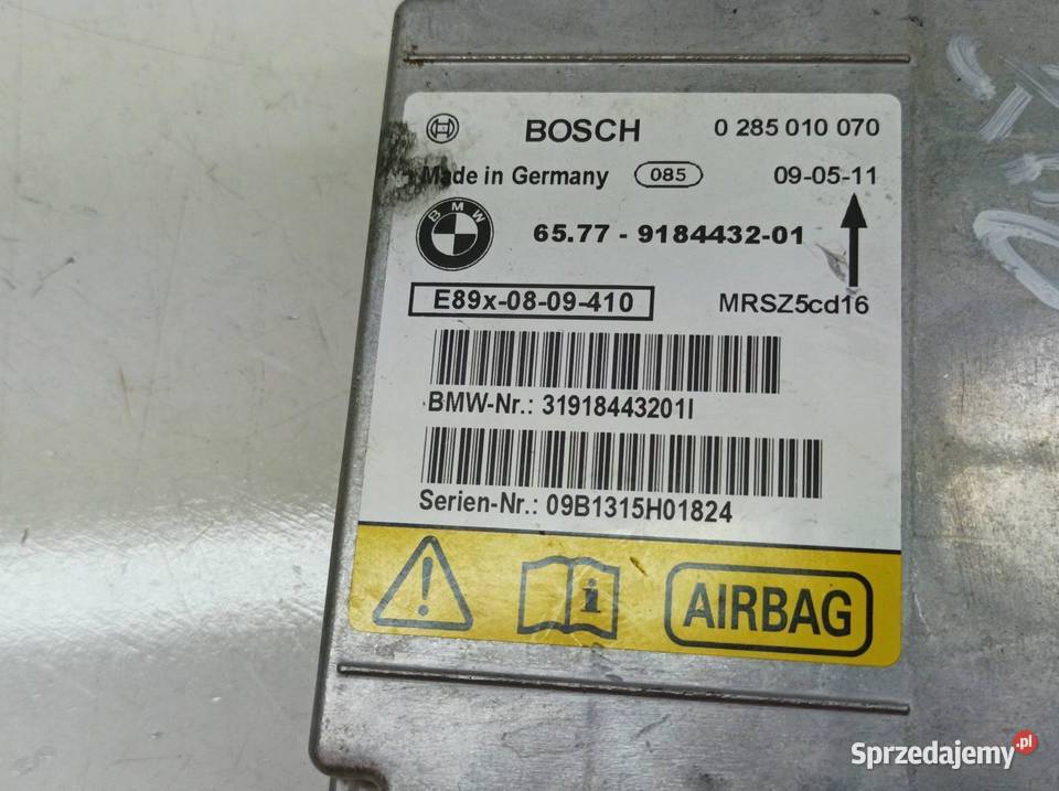 SENSOR AIRBAG 0285010070 Bmw Seria 3 V 20052012