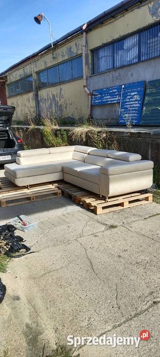 Narożnik beżowy z funkcją spania 275x204 lubuskie Gorzów Wielkopolski