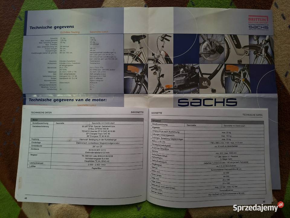 Rower spalinowy Saxonette Luxus EStart Super Kolno