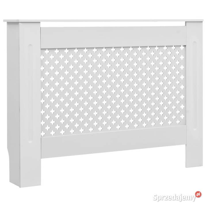 Osłony na kaloryfer 2 białe 112x19x815 MDF Warszawa
