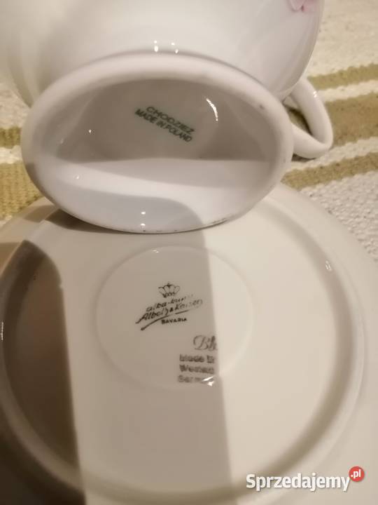 Filizanka porcelanowa ze spodkiem Chodziez dolnośląskie Legnica
