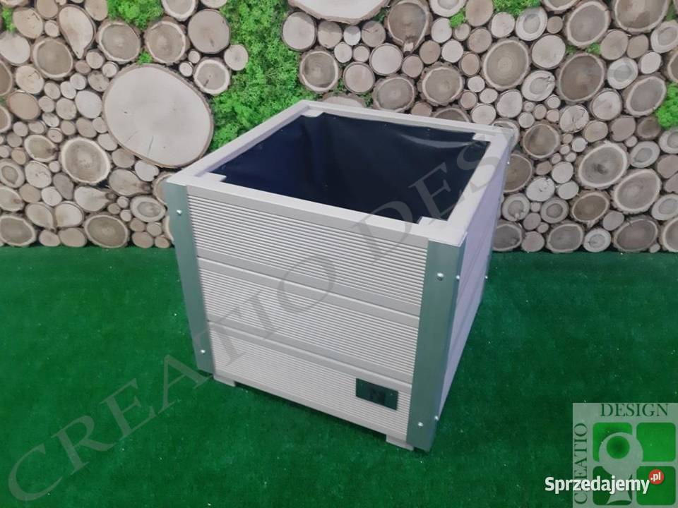 Donica drewniana 454541 nowoczesna doniczka Architektura ogrodowa Oborniki