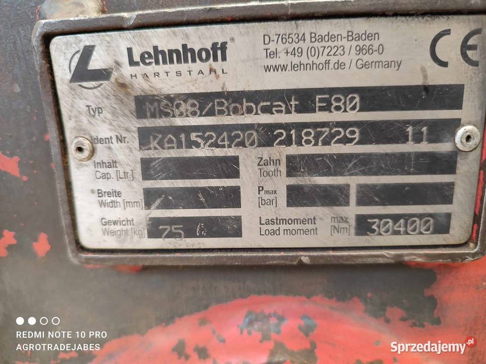 Łącznik Doosan DX 80 MS08Bobcat E80 Wilkowo