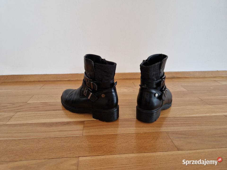 Buty kozaki botki zimowe czarne rozmiar 36 Xti Bibice