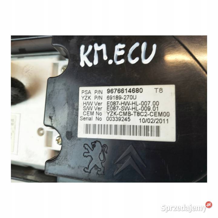 LICZNIK ZEGARY 9676614680 Peugeot 3008 I 5008 I Chełm