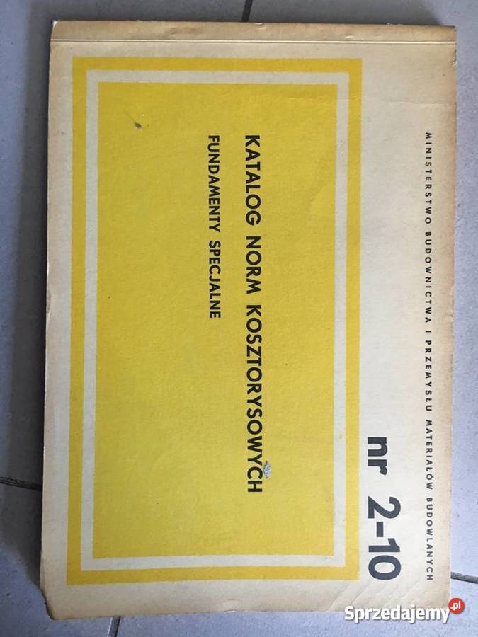 Katalog Norm Kosztorysowych 206 i 210 PRL wielkopolskie Leszno