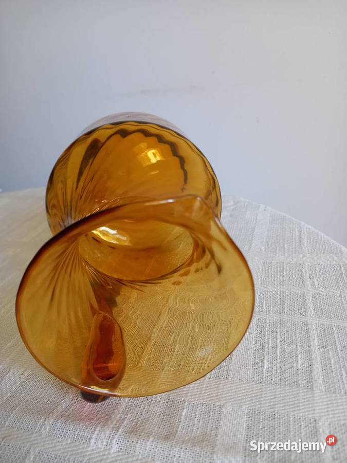 duży szklany dzbanek z okresu PRL Warszawa