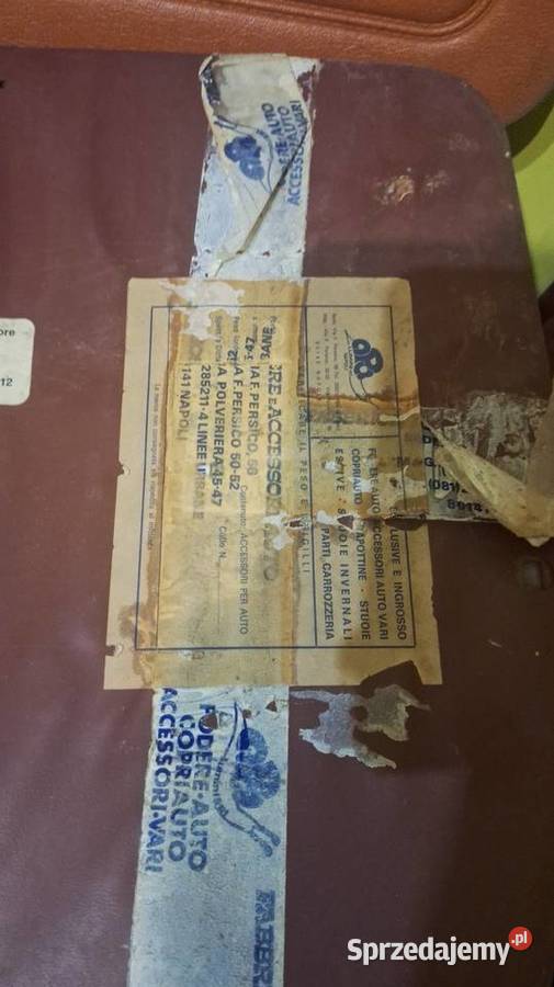 Fiat 126p boczki drzwiowe I seria pomarańczowe osobowe śląskie Godów