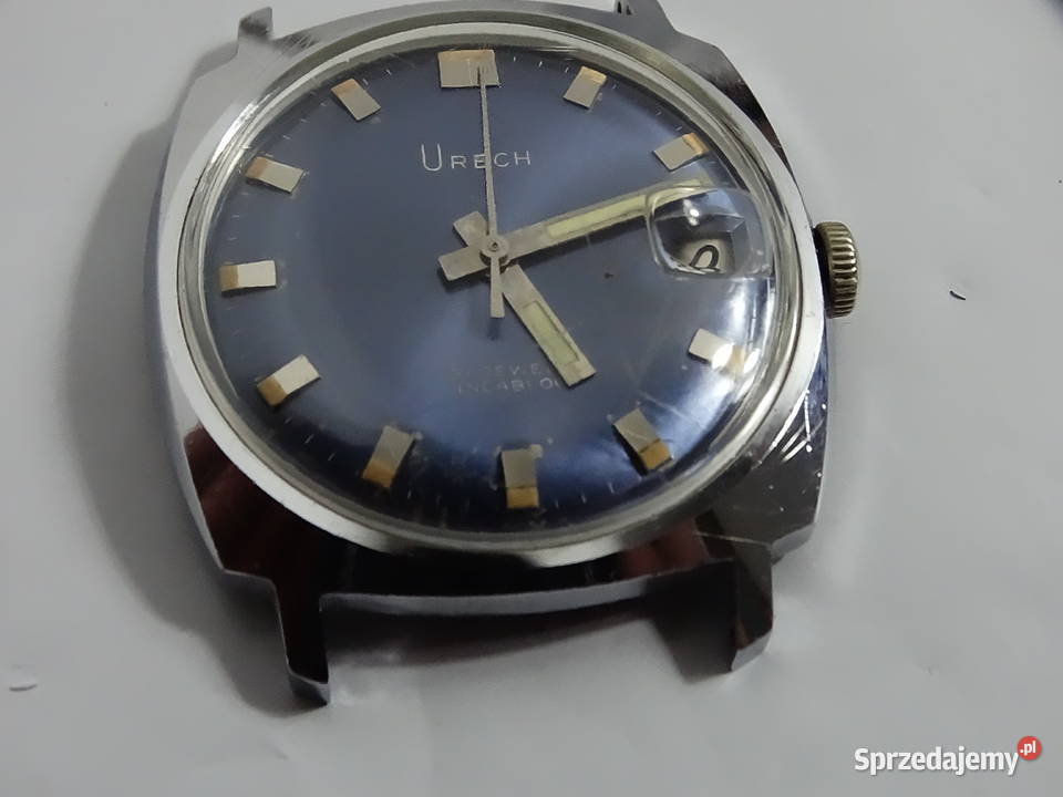 Unikalny Vintage Zegarek URECH z Niebieską Biłgoraj