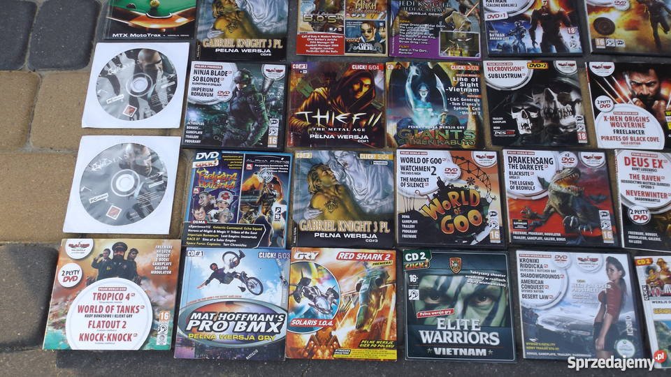 Zestaw gier na PC 90 strzelaniny warmińsko-mazurskie Grodziczno sprzedam