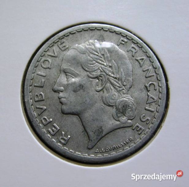 Francja 5 Franków 1946r W Holderze Kalisz