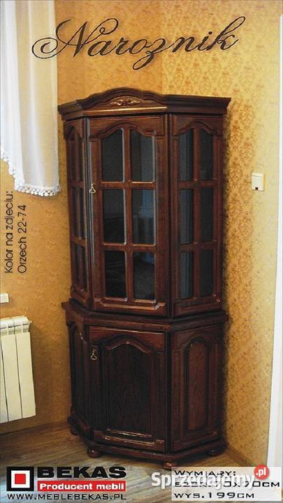 Kredens Witryna CORONA 160 Dąb Rustikalny 49cm