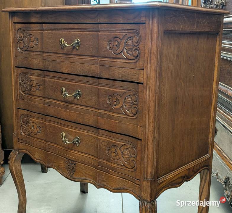 ładna dębowa komoda ludwikowskasklep Dąbrowa Dąbrowa Górnicza