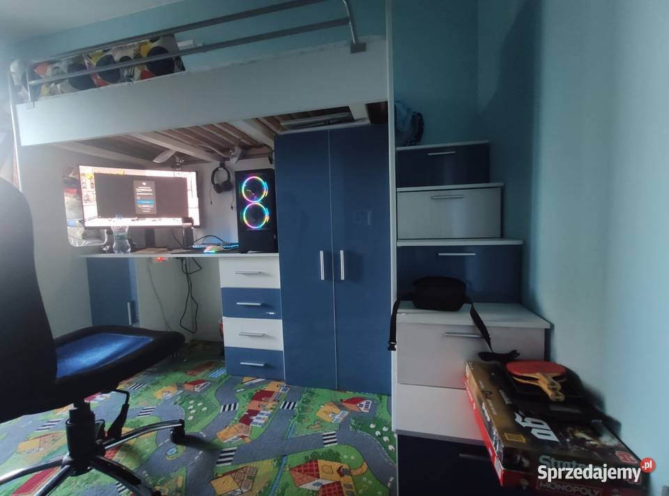 Łóżko piętrowe w raz meblami Meble sprzedam