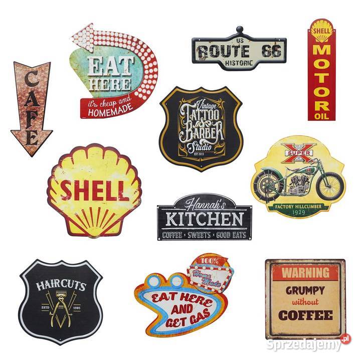 Tabliczka dekoracyjna metalowa PARTS SERVICE Chmielnik