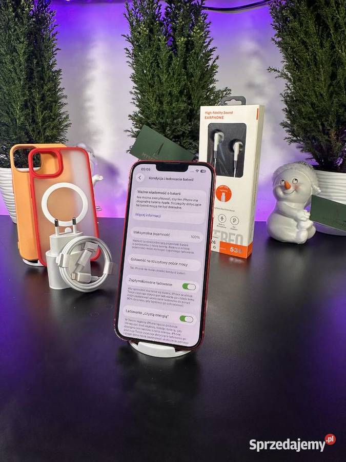 iPhone 13 128GB Bateria 100 Idealny Pudełko Warszawa