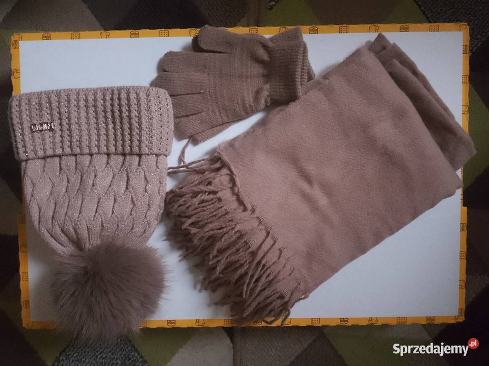 Komplet damski czapka szalik rękawiczki Chrzanów